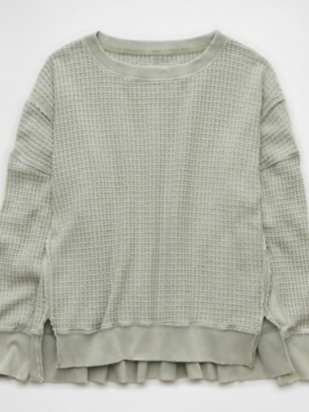 Big Hug Waffle Crew Neck Sweatshirt